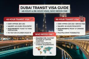 Read more about the article Dubai Transit Visa 2026: 48-Hour vs 96-Hour Explained